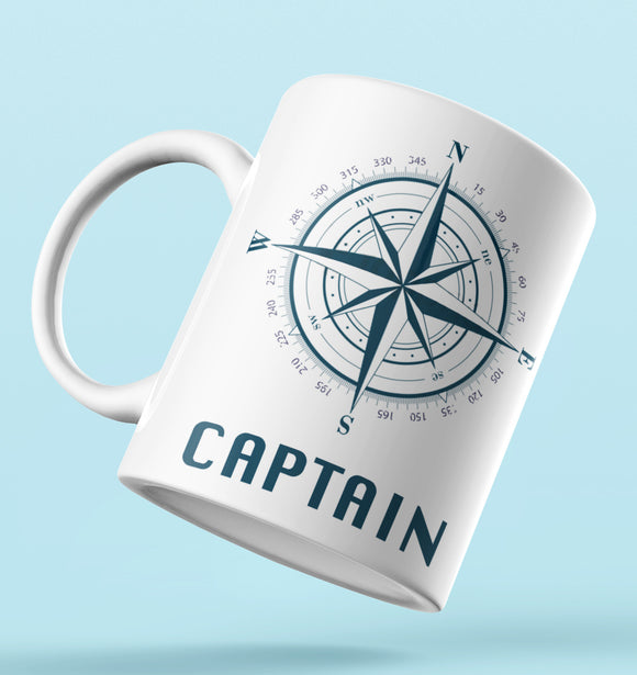 Designer Mug-Captain with Compass Design