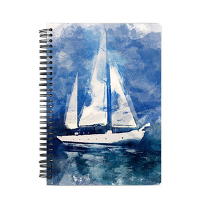 A5 spiral Notebook-Sailing Vessel design