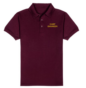 CHIEF ENGINEER T-Shirt-Maroon