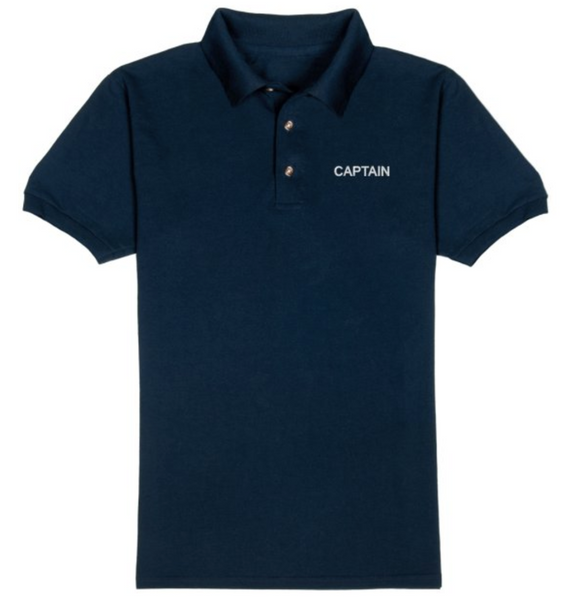 CAPTAIN T-Shirt-Navy Blue