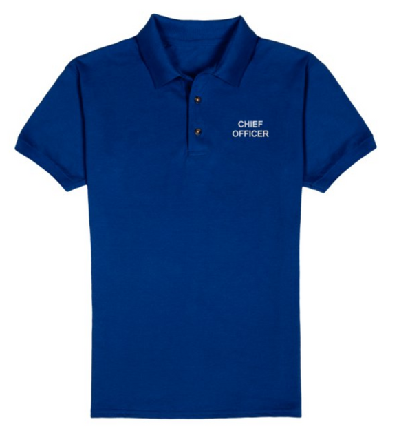 CHIEF OFFICER T-Shirt-Royal Blue