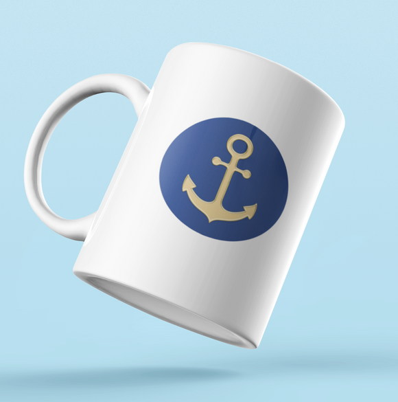 Designer Mug-Golden Anchor