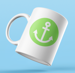 Designer Mug-Green Anchor
