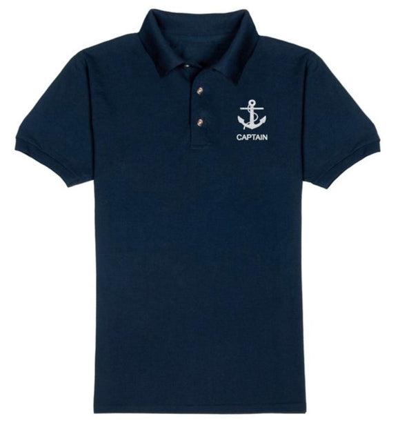 ANCHOR T-Shirt-CAPTAIN-Navy Blue