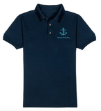 Nautical T-Shirt-Navy Blue-with blue embroidery
