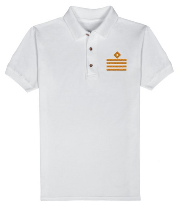 RANK T-Shirt-CAPTAIN-White