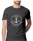 T-shirt-Vintage Nautical-Charcoal Grey