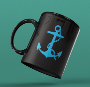 Designer Mug-Torquise Anchor