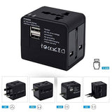Universal Adapter-with Dual USB Charging Slots