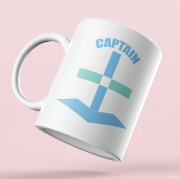 Designer Mug-Captain-With clip art Anchor