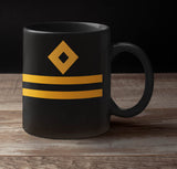 Rank Mug-Full Black-Second Officer