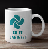 Designer Mug-Chief Engineer with green Propeller