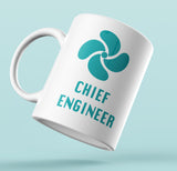 Designer Mug-Chief Engineer with green Propeller