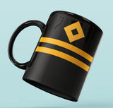 Rank Mug-Full Black-Second Officer