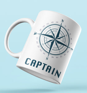 Designer Mug-Captain with Compass Design